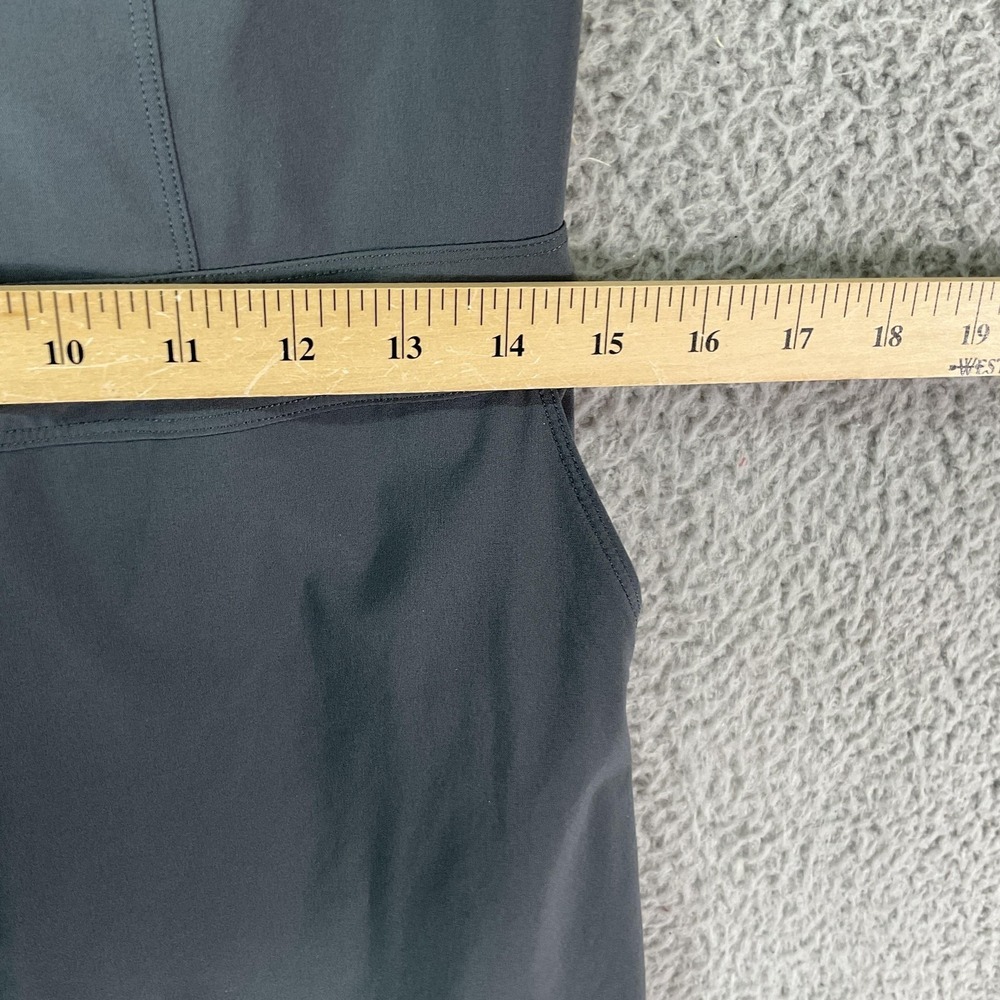 PrAna Shirt Dress Womens S Gray Athletic Pockets Snaps Travel Hiking Camping - Picture 7 of 8
